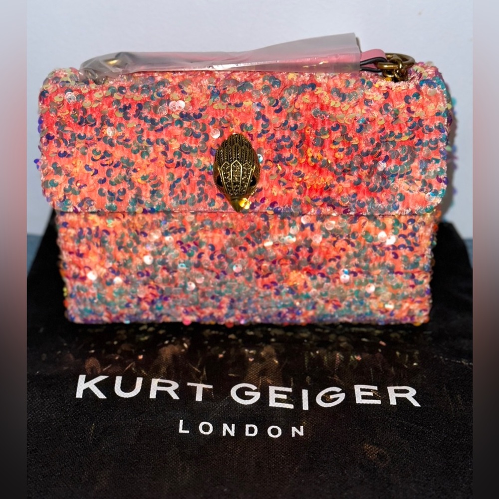 Kurt Geiger London Medium Multi Pink Sequin Shoulder Bag